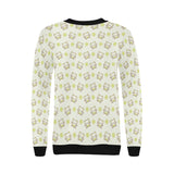 Cute cartoon frog baby pattern Women's Crew Neck Sweatshirt
