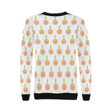 cute onions smiling faces Women's Crew Neck Sweatshirt