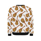 Paint Guitar Pattern Men's Crew Neck Sweatshirt