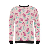 Cute little mermaid pattern Women's Crew Neck Sweatshirt