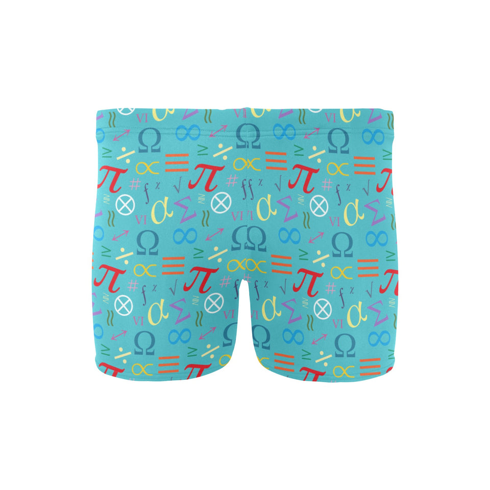 Math Pattern Print Design 02 Men's Swimming Trunks