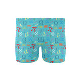 Math Pattern Print Design 02 Men's Swimming Trunks