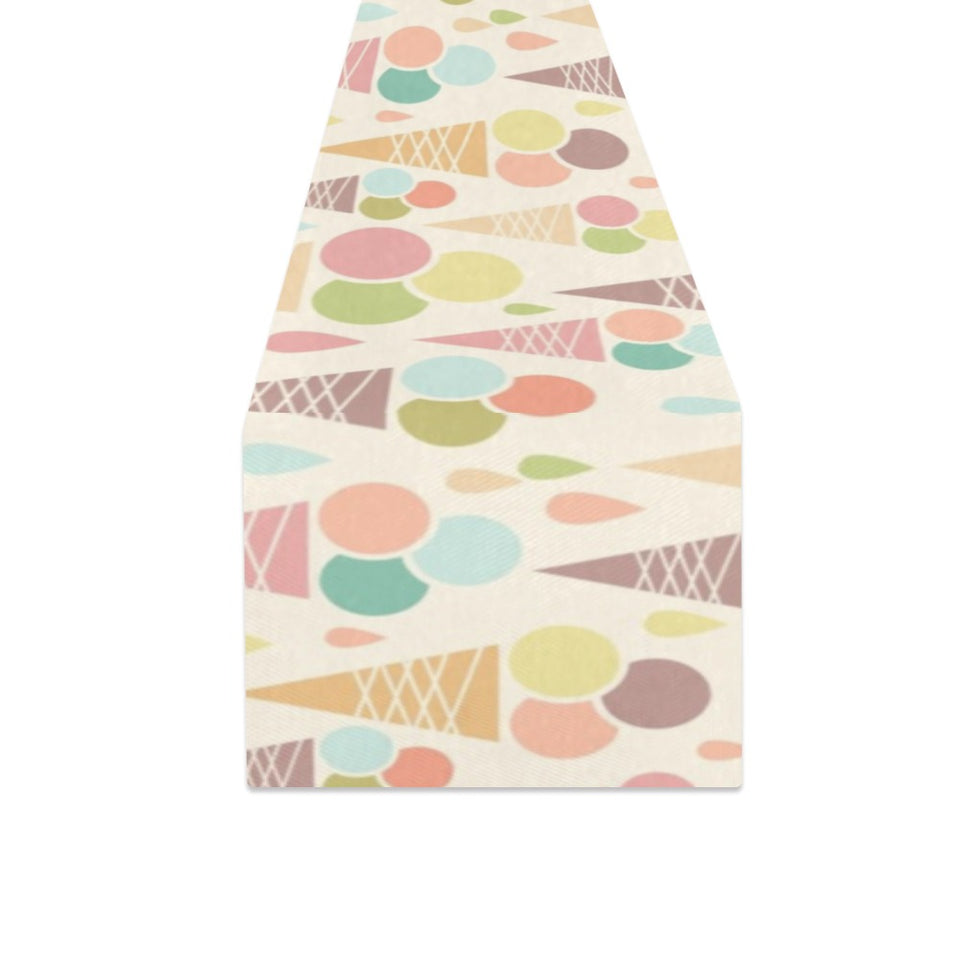 Ice cream cone pattern Table Runner