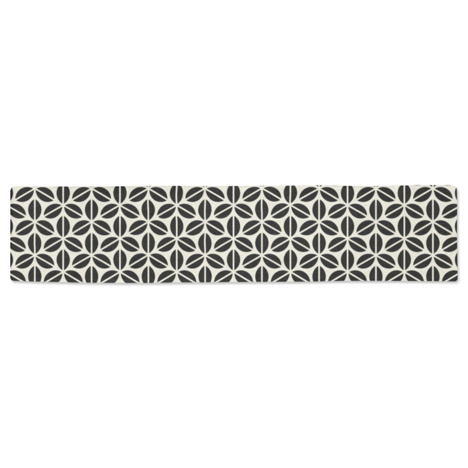Coffee bean abstract modern pattern Table Runner