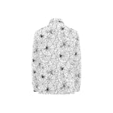 Spider web cobweb pattern Women's Long Sleeve Polo Shirt