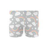 Cute rainbow clound star pattern Men's Swimming Trunks