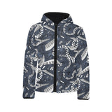 Piano Pattern Print Design 02 Kids' Boys' Girls' Padded Hooded Jacket