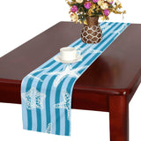 Starfish blue blackground Table Runner