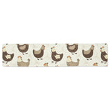 Cute rooster chicken cock Table Runner
