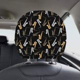 saxophone design pattern Car Headrest Cover