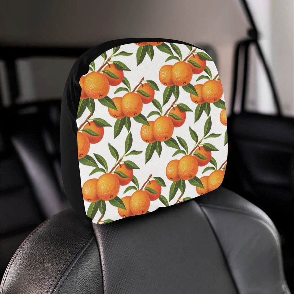 Oranges pattern background Car Headrest Cover