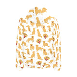 Golden Retriever Pattern Print Design 05 Men's Padded Hooded Jacket