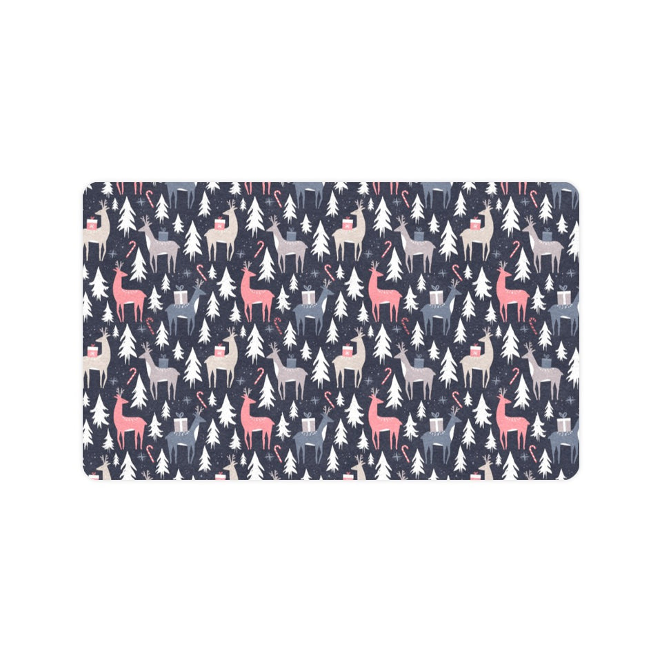 Deers Winter Christmas pattern Doormat