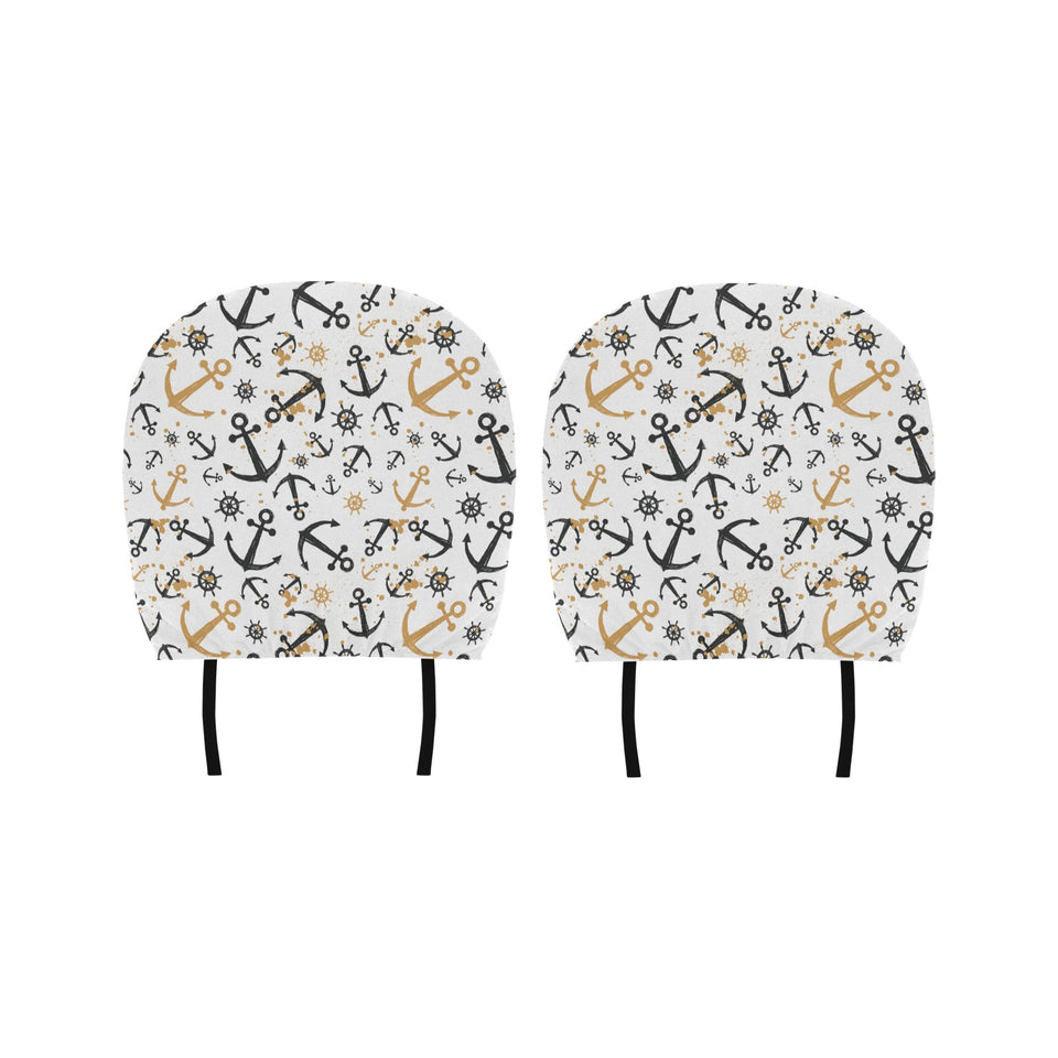 Anchors Rudders pattern Car Headrest Cover