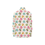 Color cute owl pattern Women's Long Sleeve Polo Shirt