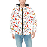 Canada Pattern Print Design 03 Men's Padded Hooded Jacket