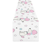 Cute poodle dog star pattern Table Runner
