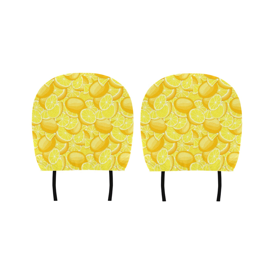 lemon pattern Car Headrest Cover