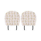 cute owl leaf Car Headrest Cover