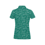 Math Pattern Print Design 01 Women's All Over Print Polo Shirt