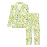 Tennis Pattern Print Design 01 Women's Long Pajama Set