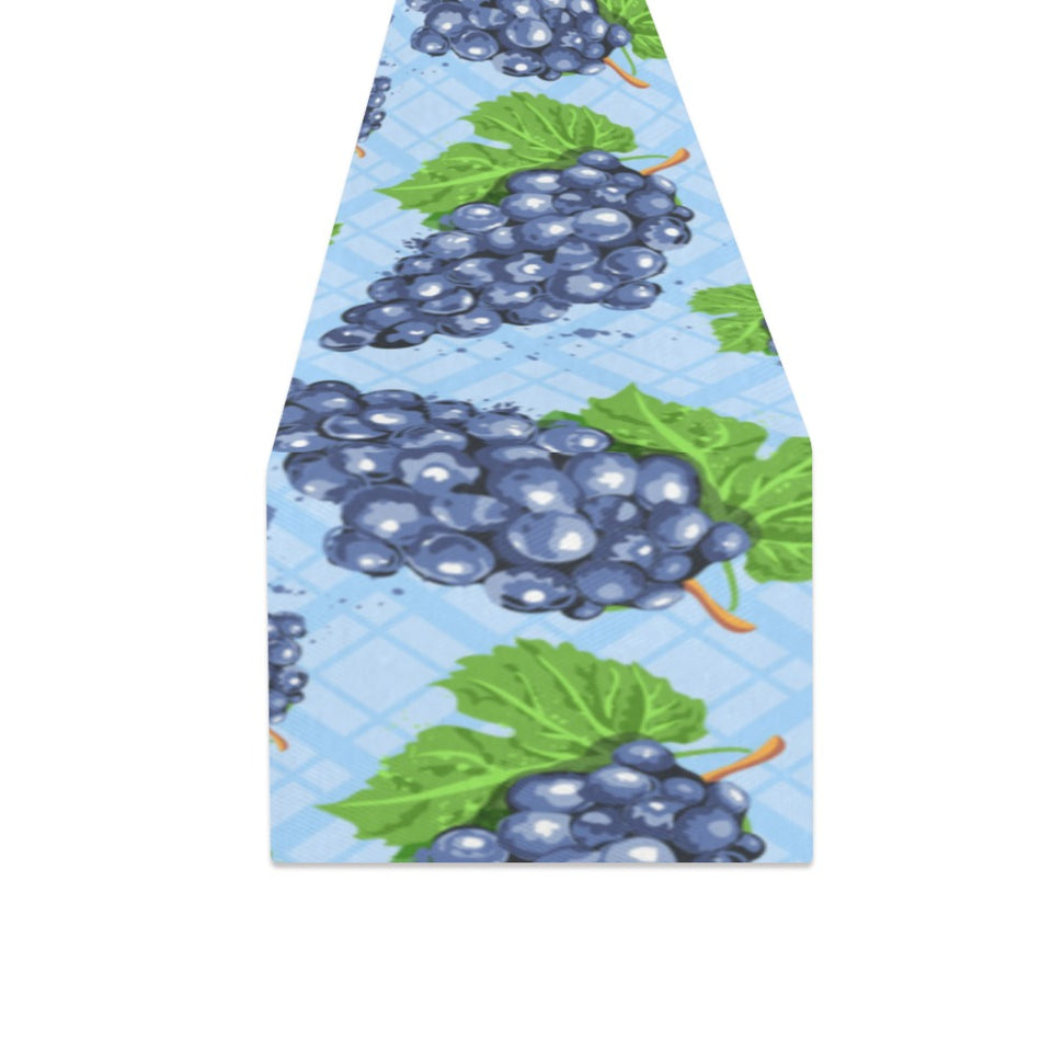 Watercolor grape pattern Table Runner