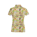 Guinea Pig Pattern Print Design 04 Women's All Over Print Polo Shirt
