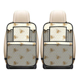 Bee honeycomb seamless design pattern Car Seat Back Organizer