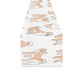 shiba inu dog pattern Table Runner