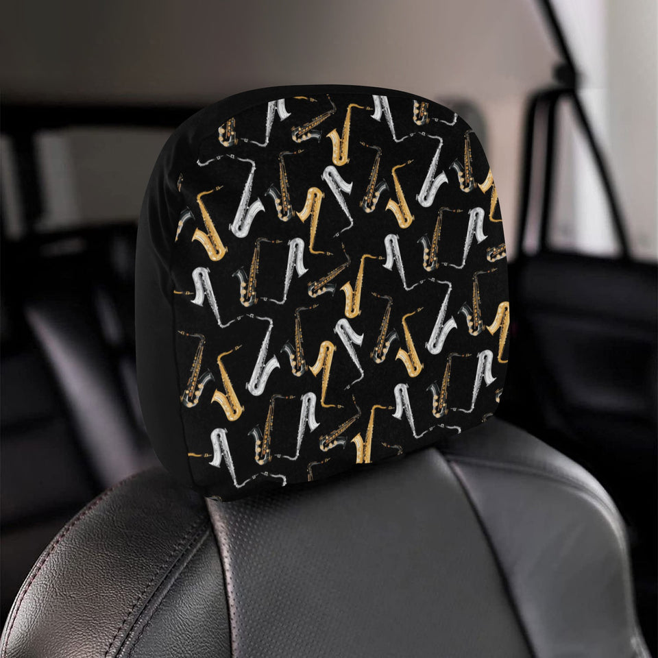 saxophone design pattern Car Headrest Cover