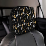 saxophone design pattern Car Headrest Cover