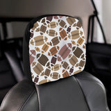 American football ball pattern Car Headrest Cover