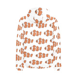 Clown Fish Pattern Print Design 05 Men's Padded Hooded Jacket