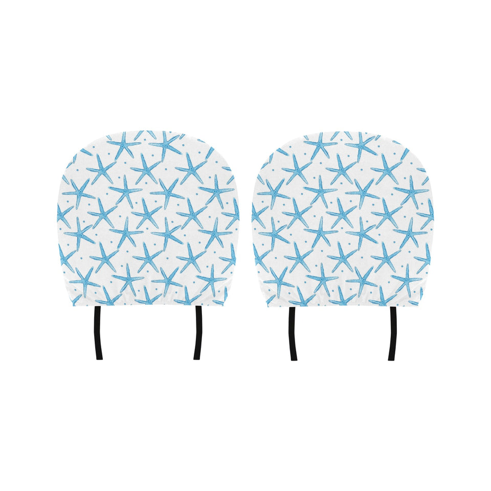 Watercolor starfish pattern Car Headrest Cover