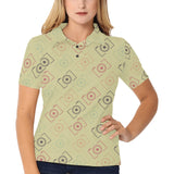 Camera Pattern Print Design 01 Women's All Over Print Polo Shirt