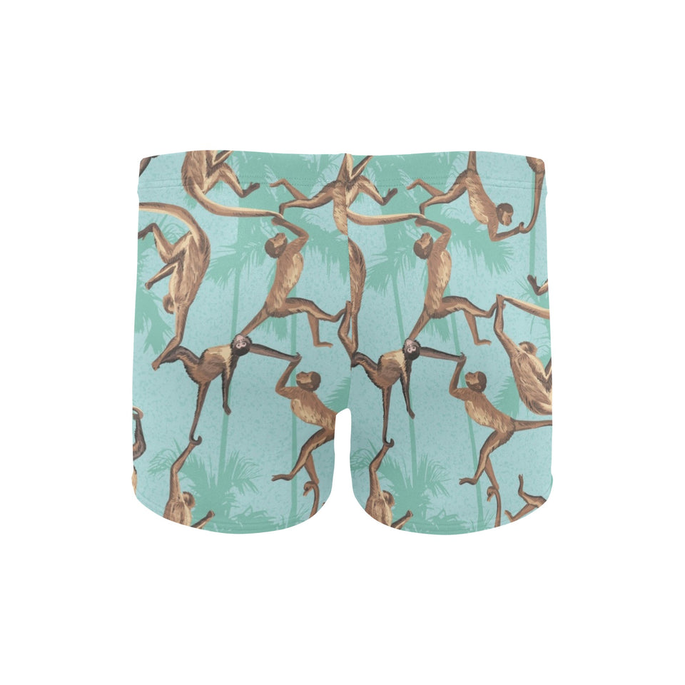Monkey Palm tree background Men's Swimming Trunks
