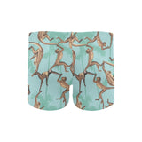 Monkey Palm tree background Men's Swimming Trunks