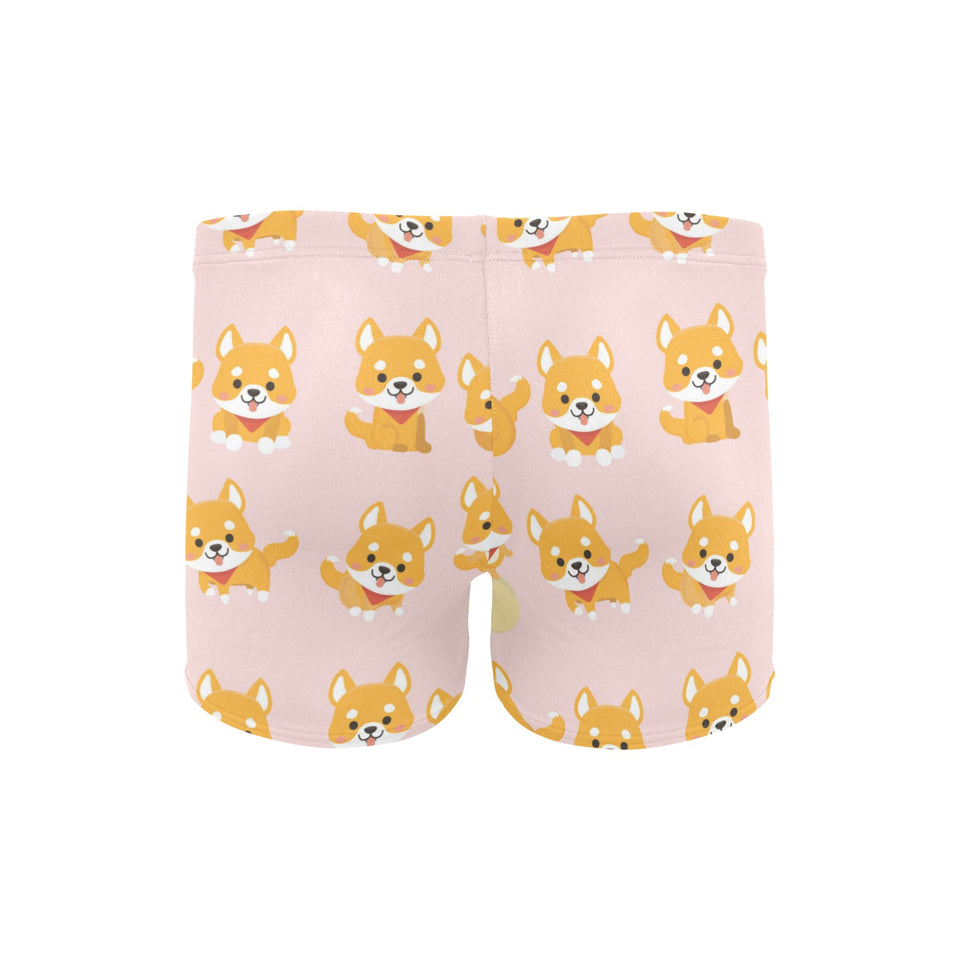Cute shiba inu dog pattern Men's Swimming Trunks