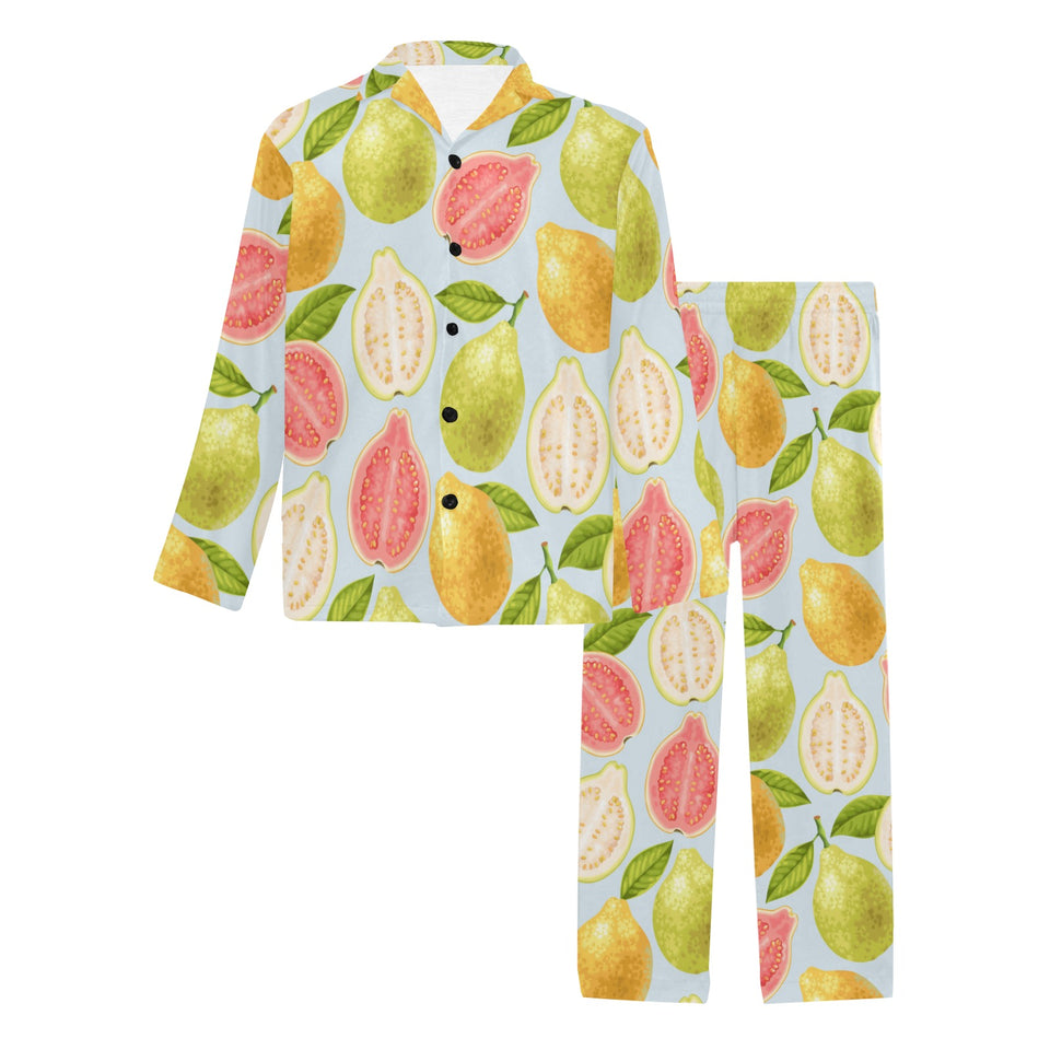 Guava design pattern Men's Long Pajama Set