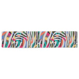 Colorful zebra skin pattern Table Runner