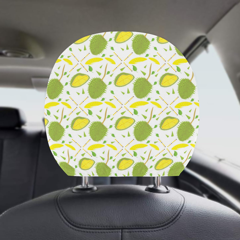 Durian pattern background Car Headrest Cover