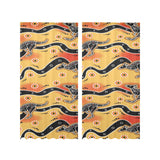 Kangaroo Australian aboriginal art pattern Gauze Curtain