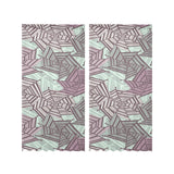 Spider web cobweb design color pattern Gauze Curtain