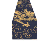 Gold dragon pattern Table Runner