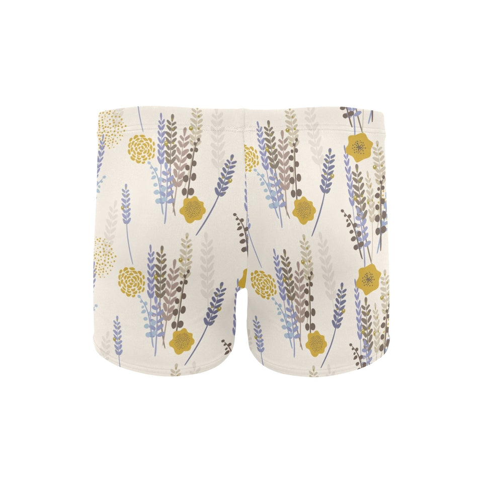 Lavender modern pattern blackground Men's Swimming Trunks
