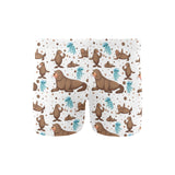 sea lion Seals jellyfish pattern Men's Swimming Trunks