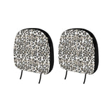 Leopard skin print pattern Car Headrest Cover