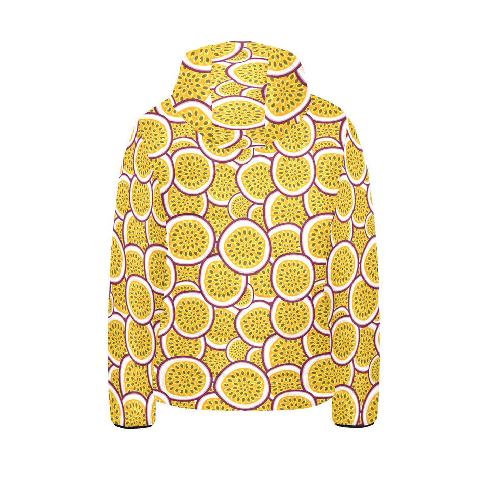 Passion fruits slice pattern Kids' Boys' Girls' Padded Hooded Jacket
