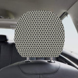 Coffee bean abstract modern pattern Car Headrest Cover