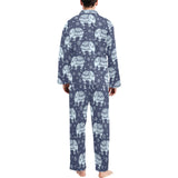 Elephant tribal design pattern Men's Long Pajama Set